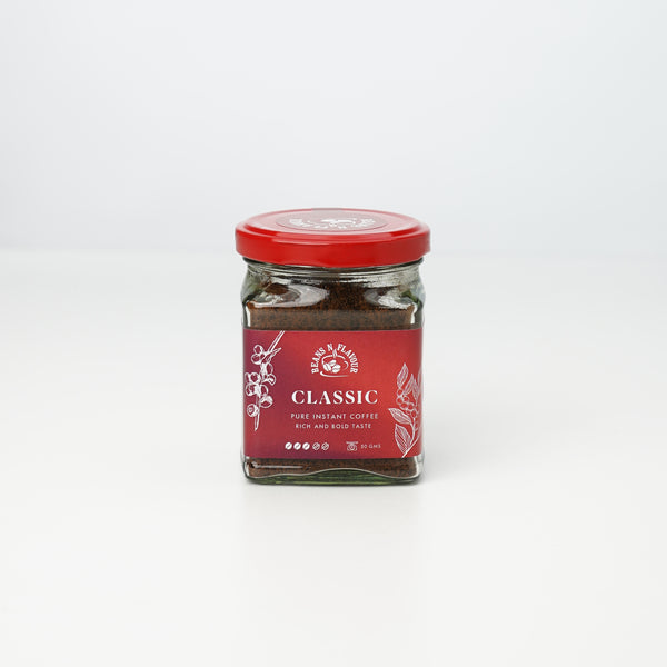 Classic instant coffee jar