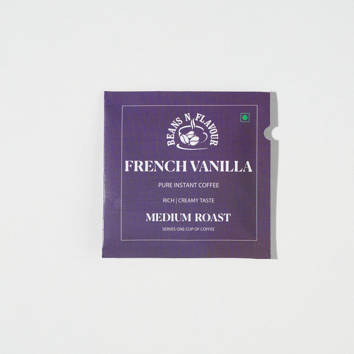 French Vanilla instant coffee travel sachets