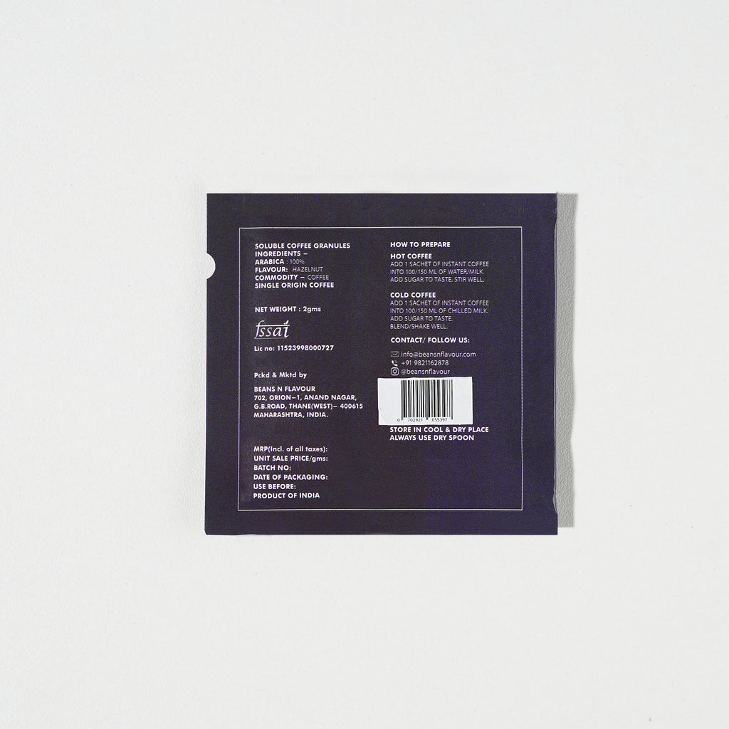 Classic Hazelnut — Travel Sachets